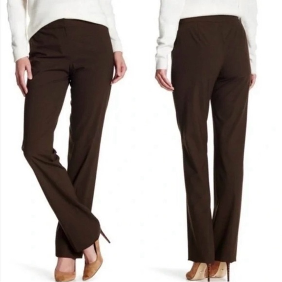 LAFAYETTE 148 Womens Black Zippered Pocketed Wide Leg Capri High Waist Pants